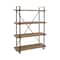 Brown Wood & Metal Industrial Shelving Unit